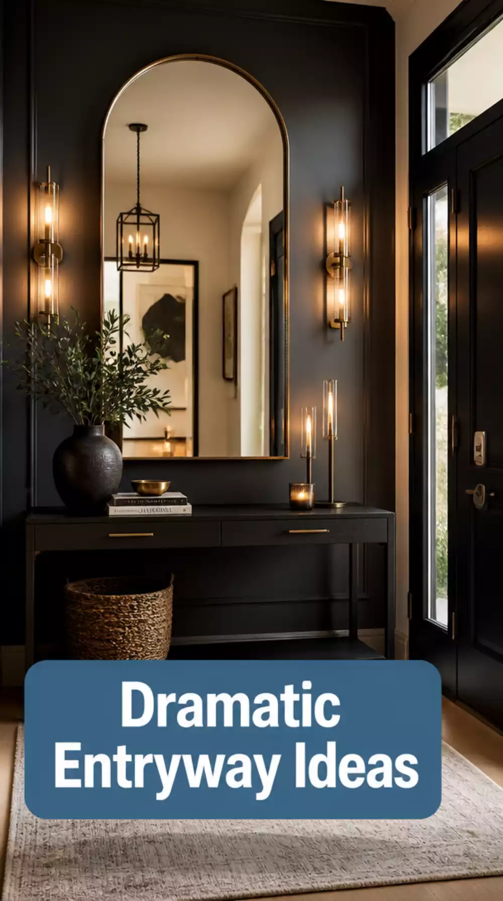 The Dark Entryway Wall Trick That Makes a Small Hall Feel Dramatic Not Dingy