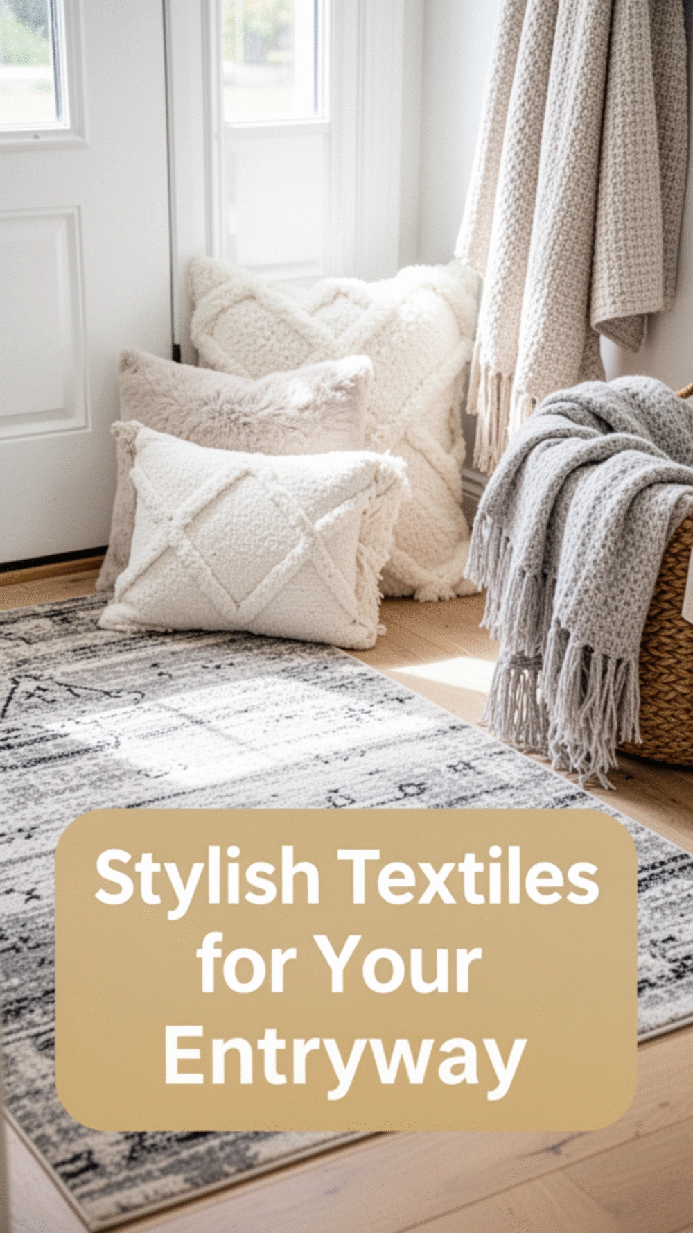 Create a Cozy and Stylish Entryway with Textiles