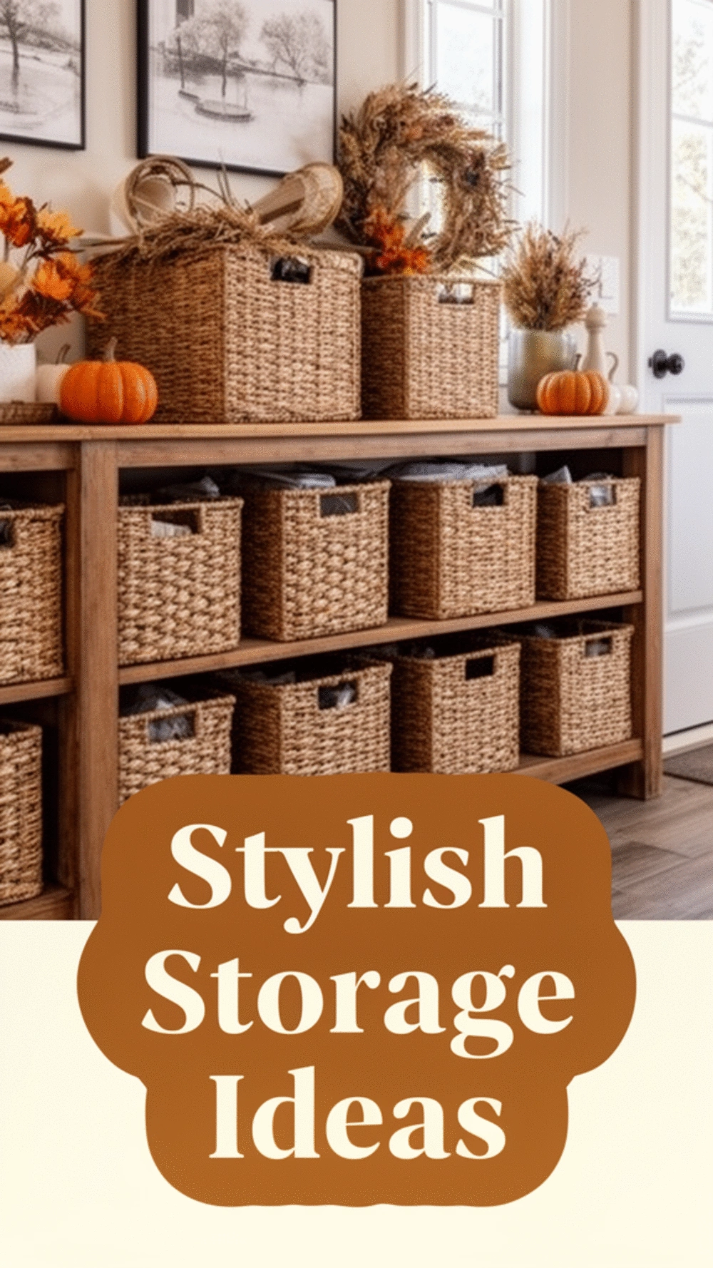 The Farmhouse Entryway Basket Trick That Makes Storage Look Like Decor