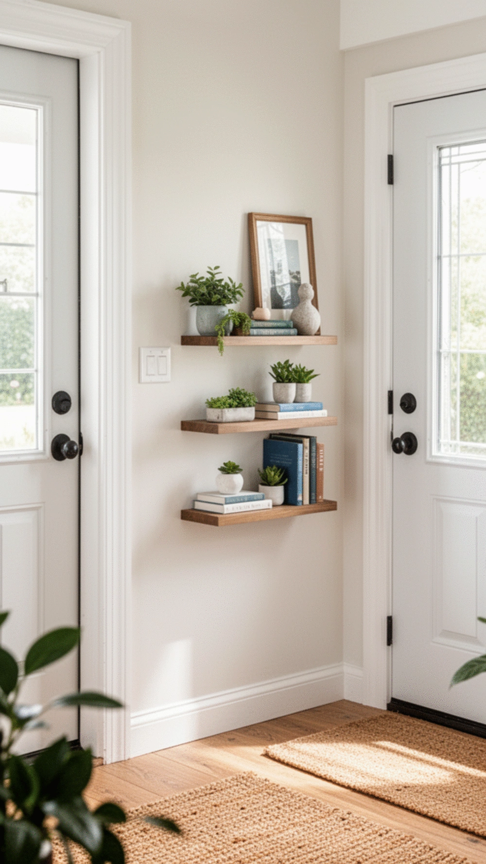 Maximize Vertical Space with Wall-Mounted Shelving Units: 3 Clever Ideas for Entryways
